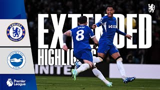 Chelsea 32 Brighton  Highlights  EXTENDED  Premier League 202324 [upl. by Ellimahs825]