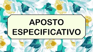 TERMOS ACESSÓRIOS DA ORAÇÃO APOSTO ESPECIFICATIVO [upl. by Deborath59]