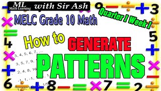 How to Generate Patterns Introduction to Sequences [upl. by Annamaria]