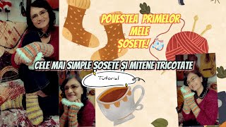 Povestea primelor mele șosetecele mai ușoare șosetemitene tricotatetutorial foryou knit [upl. by Fortier]