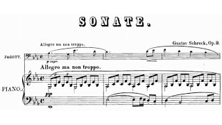 Gustav Schreck Bassoon Sonata Op 9 1887 [upl. by Pope]