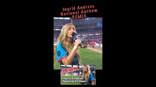 Ingrid Andress National Anthem Remix  2024 Home Run Derby [upl. by Ecad643]