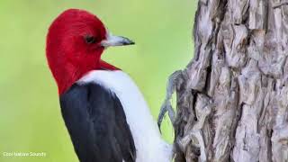 Red Headed Woodpecker Call  Red Headed Woodpecker Sound and Song  Natural Bird Songs [upl. by Leticia]