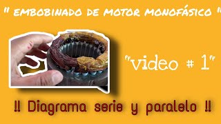 Embobinado de motores  conexión de motores monofásicos y bifásicos [upl. by Yettie]