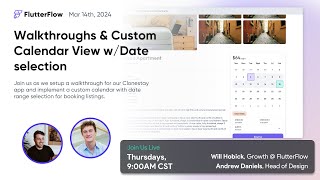 Live Building Custom Date Range Selection amp Walkthroughs [upl. by Ibocaj578]