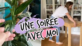 UNE SOIRÉE BANALE AVEC MOI  REORGANISATION PLANTES VLOG MAMAN ENTREPRENEUR [upl. by Hayila]