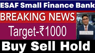 esaf small finance bank share latest news  esaf small finance bank share  esaf small finance bank [upl. by Mcnair]