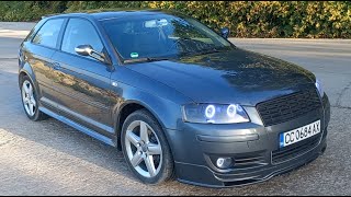 Audi A3 8p Tuning body kit Installation [upl. by Maxy972]