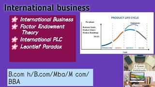 Factor Endowment Theory International Product Life Cycle Leontief Paradox Unit 3 Part 2  BBAMBA [upl. by Didi]