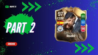 Rodri Sbc Part 2  Madfut 25 [upl. by Arramat31]