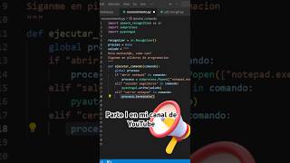 Reconocimiento de voz con Python parte II python programacion voicerecognition [upl. by Nylikcaj836]