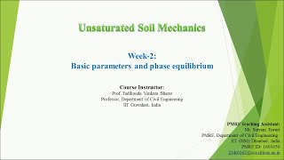 Week2 NPTEL Unsaturated Soil mechanics Tutorial Class  PMRF [upl. by Inness]