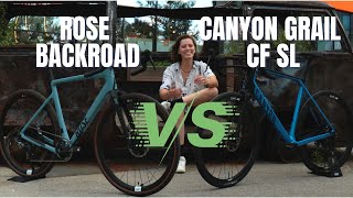 Canyon Grail CF SL vs Rose Backroad Force 1x11 [upl. by Thetos996]