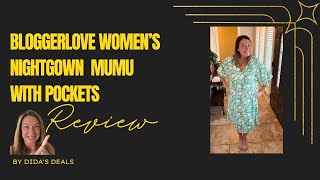 Unlock the Secret to Ultimate Comfort Bloggerlove Mumu Nightgown [upl. by Katheryn]