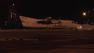 Antwerp airport Fokker F27 landing [upl. by Lenrad]