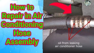 How to Repair an Air Conditioning Hose Assembly step 1 [upl. by Leira35]