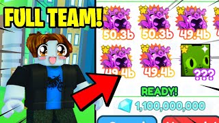 NOOB 😱 INSTANTLY GETS FULL TEAM OF NEW MYTHICALS  Pet Simulator X [upl. by Lachish]