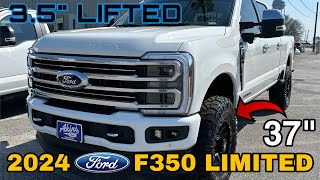 2024 Ford F350 LIMITED 35” Carli Pintop LIFTED on 37sSTAR WHITE [upl. by Sinclare]