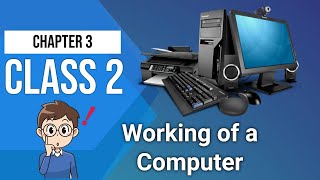 Class 2 Chapter 3  Working of a Computer NCERT  CBSE Working of a Computer [upl. by Feerahs]