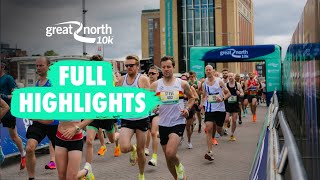 Great North 10k 2022  Highlights [upl. by Ahsahs510]