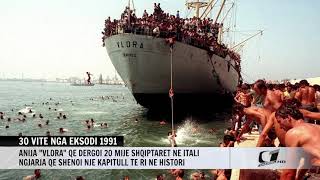 30 VITE NGA EKSODI 1991 ANIJA VLORA QE DERGOI 20 MIJE SHQIPTARET NE ITALIA [upl. by Radack]