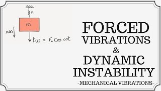 Forced Vibrations of a Single Degree of Freedom System SDOF amp Dynamic Instability [upl. by Nerraf]