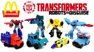 2016 TRANSFORMERS McDONALDS ROBOTS IN DISGUISE SET 8 HAPPY MEAL KIDS TOYS COLLECTION VIDEO REVIEW [upl. by Baylor]