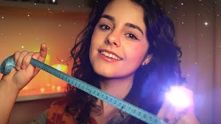 ASMR Inspecting amp Measuring your face 💖Light triggers Tracing Measuring Tape [upl. by Oswal]