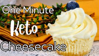 1 Minute Microwave Keto Cheesecake [upl. by Edmonda]