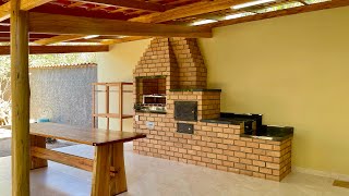 Fogão Forno e Churrasqueira Parte 3 Ficou Top Esse 3 em 1Barbecue Stove and Oven [upl. by Sitra]