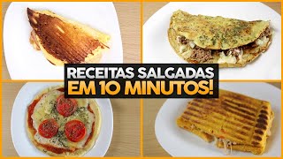 7 RECEITAS FIT FÁCEIS PRONTAS EM 10 MINUTOS [upl. by Cyd]