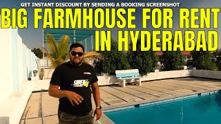 BIGGEST FARMHOUSE IN HYDERABAD BEST FARMHOUSE FOR RENT IN HYDERABAD 919985719339 SUPER ALI 💯🔥 [upl. by Mears896]