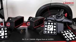 X613 Mobile Wheel Aligner  Launch Tech USA  AAPEX 2024 [upl. by Hanfurd]