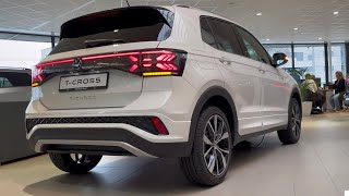 Volkswagen NEW TCross RLine 2024 Pure White 18 Inch Misano Walk Around amp Detail inside [upl. by Cheffetz]