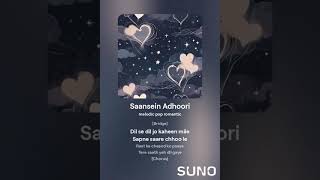 saansein adhoori song lyrics [upl. by Besnard]