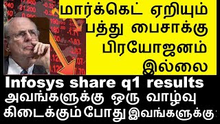 மார்க்கெட் ஏறியும் பத்து பைசாக்கு பிரயோஜனம் இல்லை  infosys q1 results 2024  Tilak Nagar share [upl. by Nonaihr972]