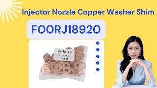 F00RJ18920 Injector Nozzle Copper Washer Shim  Size 1892mm  China Made New [upl. by Eelrebmik]