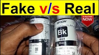 How to identify genuine Epson ink  identify duplicate Epson ink [upl. by Bilat701]