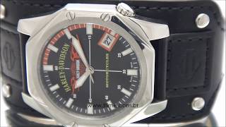 RELÓGIO BULOVA HARLEY DAVIDSON WH30171T [upl. by Kartis839]