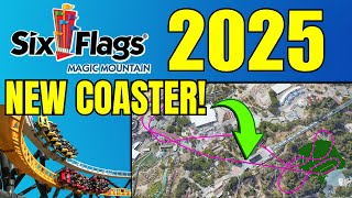 Six Flags Magic Mountain NEW Roller Coaster Predictions For 2025 [upl. by Brey]