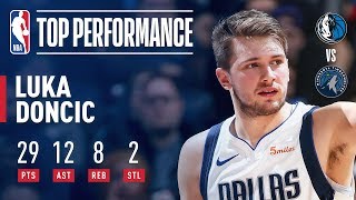 Luka Doncic Stuffs The Stat Sheet In Minnesota  January 11 2019 [upl. by Aikyn924]