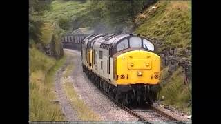 Railfreight in Wales 1998 Busier times with Transrail 37475660s [upl. by Elockcin133]