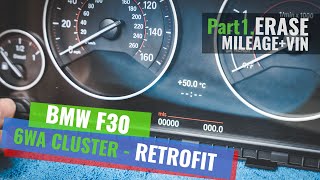 BMW F30 6wa retrofit  how to erase cluster [upl. by Gnuy]