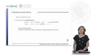 Propiedades antisimétrica y transitiva de relaciones binarias Definiciones y caracter  1523  UPV [upl. by Starr]