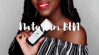 I Tried NATURIUM BHA Liquid Exfoliant 2 unboxing first impressions  review  Lakisha Adams [upl. by Atnahs]