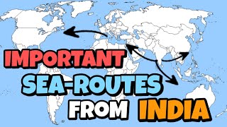 4 Five Important sea routes from India asked in sponsorship Interview [upl. by Rist]