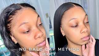 No Bald Cap Method Frontal Wig Reinstall  IMANI E [upl. by Ollayos]