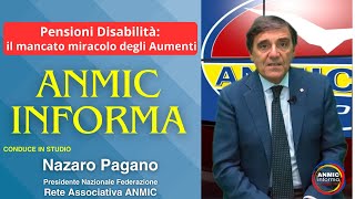 Pensioni Disabilità il mancato miracolo degli Aumenti  ANMIC Informa 20092024 [upl. by Adnaloj]