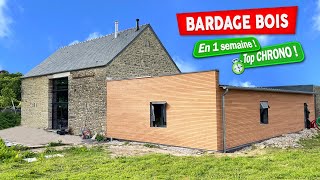 BARDAGE BOIS extérieur complet en 1 semaine  EP76 [upl. by Oiramed246]