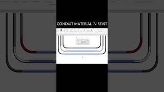 CONDUITS MATERIALS amp PARAMETERS IN REVIT shorts revit nonicatab nonicaio [upl. by Laurinda92]